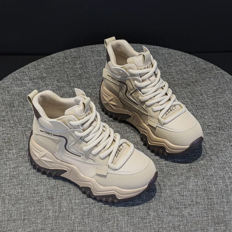 A Poinsettia Princess Lightweight Height Increasing Low-Top Chunky Sneakers Women's-11