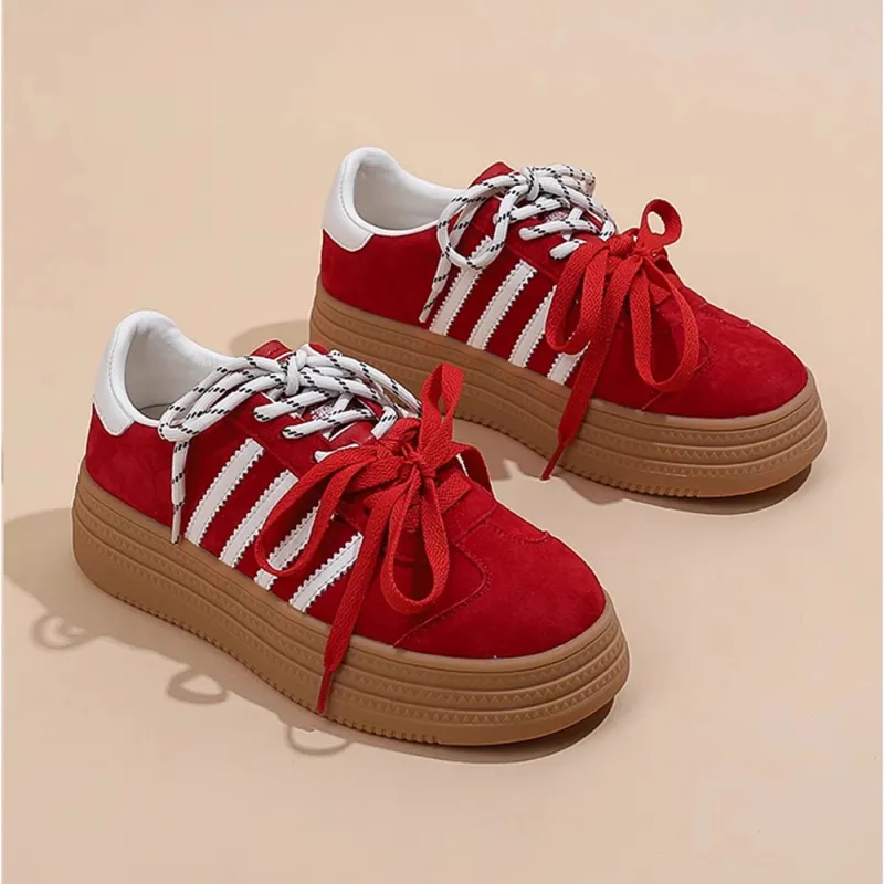 A Poinsettia Princess Skateboard Shoes Women's-2