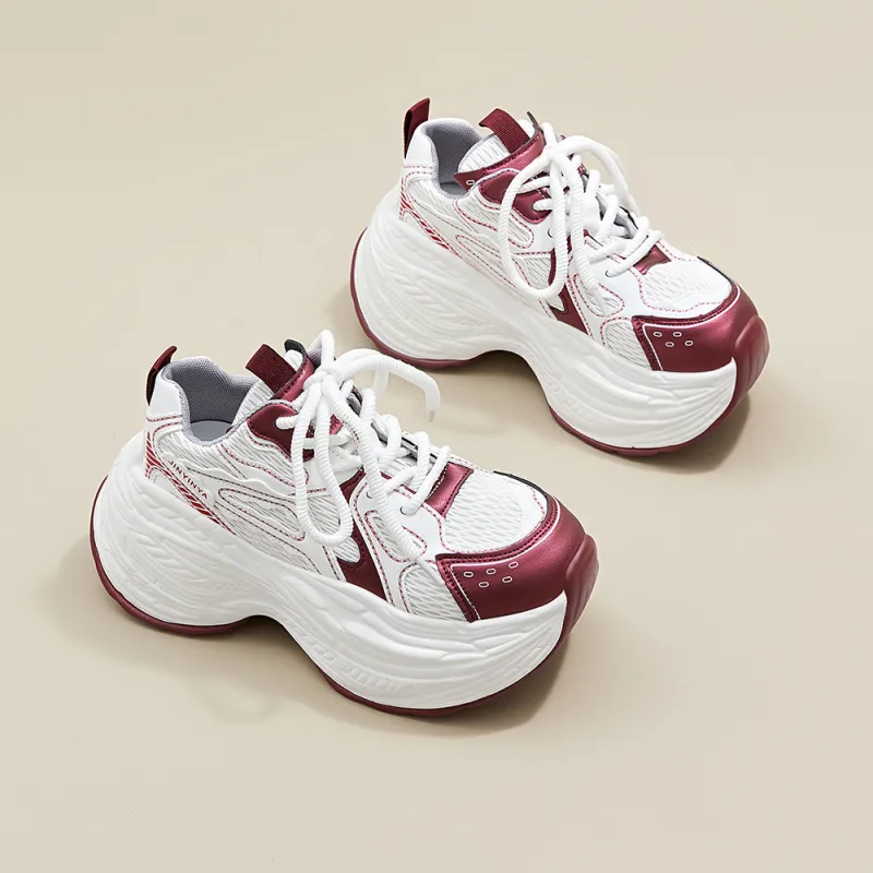 A Poinsettia Princess Low-Top Chunky Sneakers Women's-12