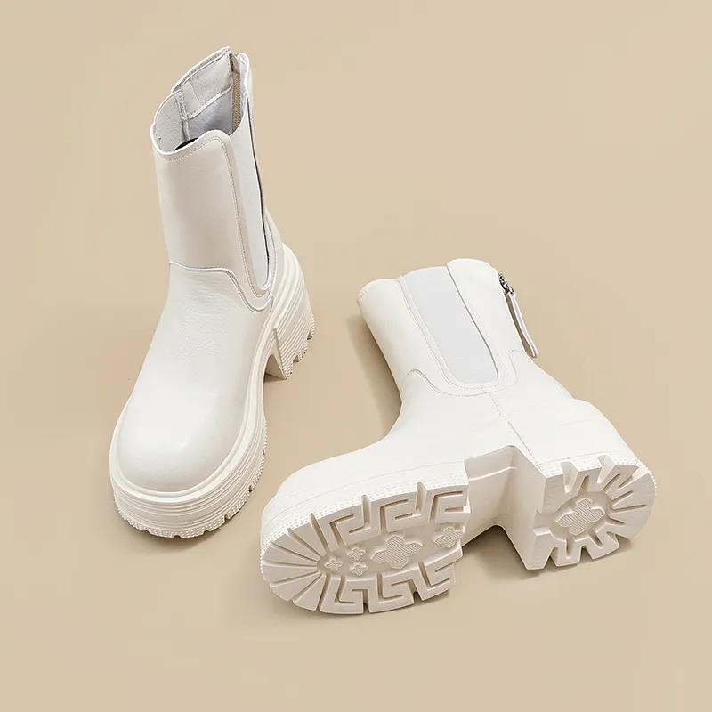 A Poinsettia Princess Short Chelsea Boots Women's-15
