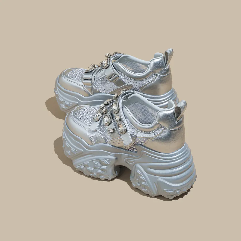 A Poinsettia Princess Chunky Sneakers Women's-9