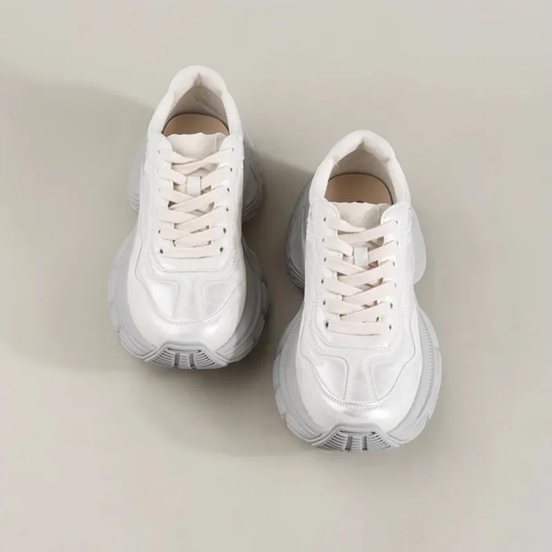 A Poinsettia Princess Chunky Sneakers Women's Pearlescent Color-2