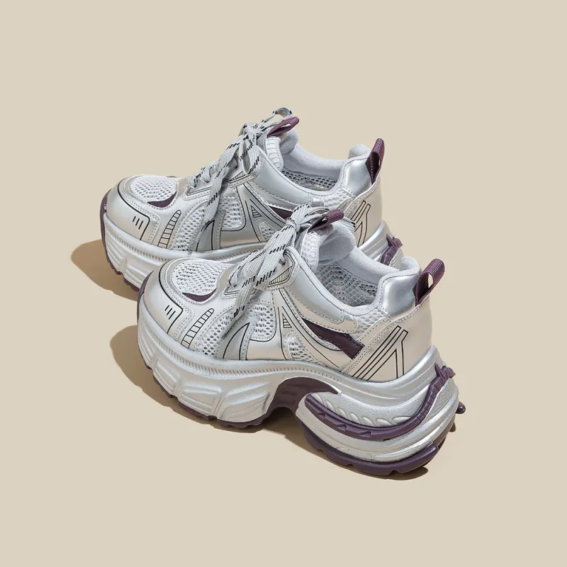 A Poinsettia Princess Chunky Sneakers Women's-4