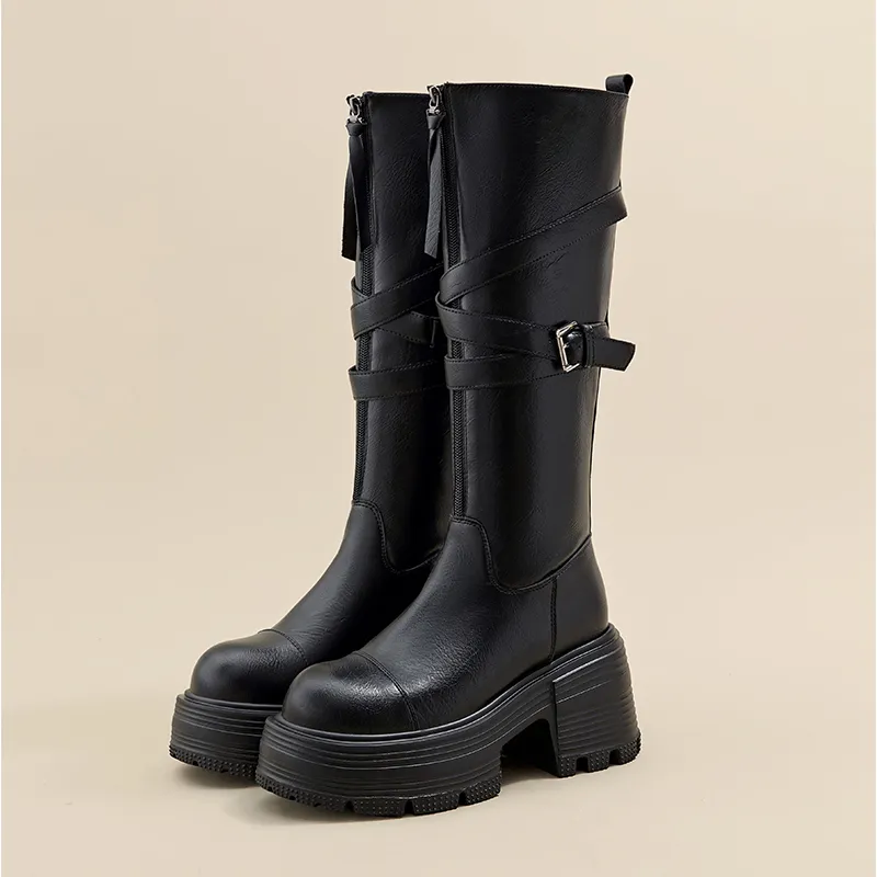 A Poinsettia Princess Knee high Boots Women's-1
