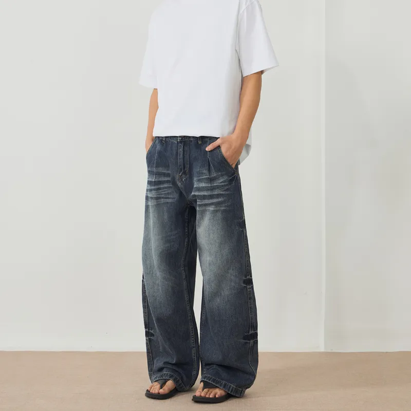 ZENGZHI Jeans Unisex Ice Blue-4