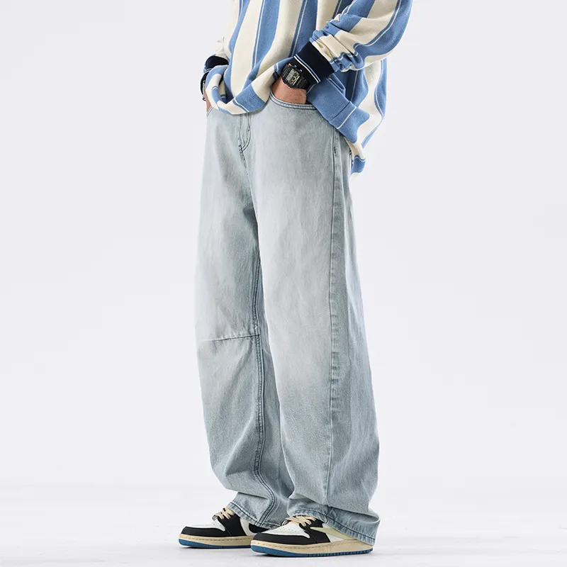 ZENGZHI Jeans Unisex Celestial Blue-3