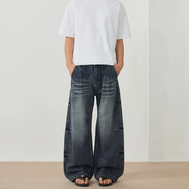 ZENGZHI Jeans Unisex Ice Blue-2