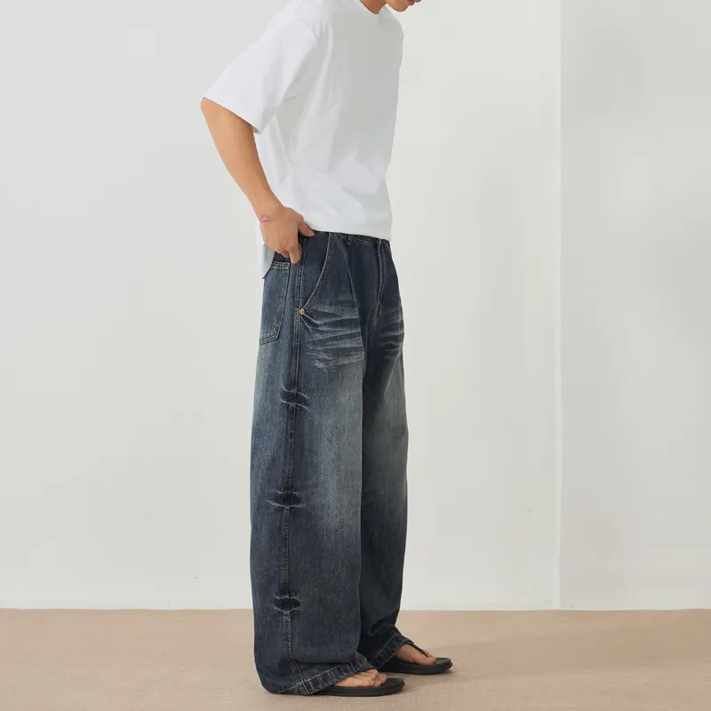 ZENGZHI Jeans Unisex Ice Blue-3
