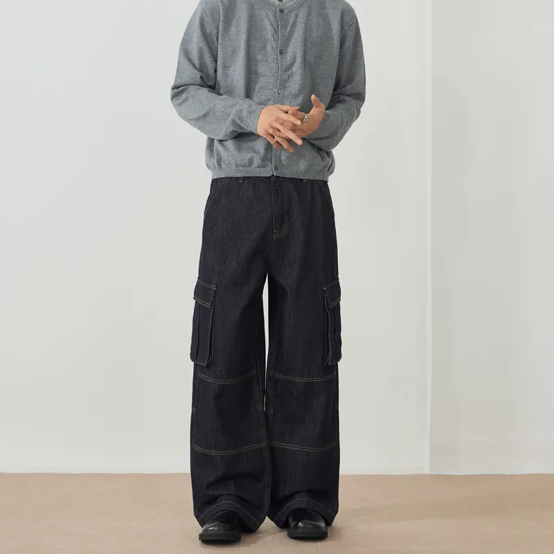 ZENGZHI Jeans Unisex Denim Blue-2