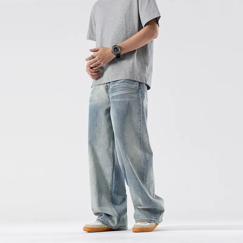 ZENGZHI Jeans Men Blue-4