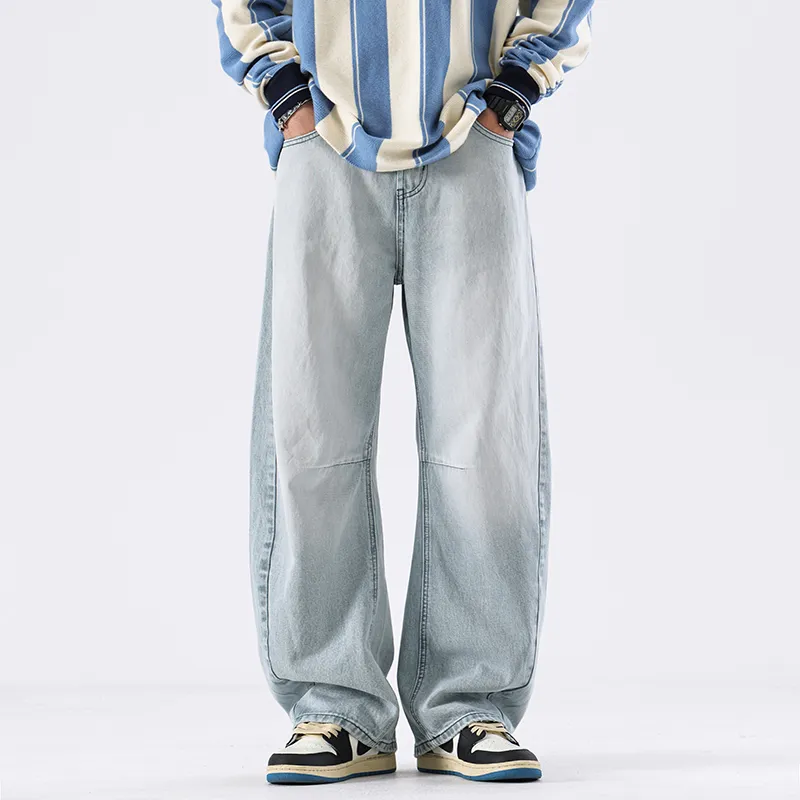 ZENGZHI Jeans Unisex Celestial Blue-2