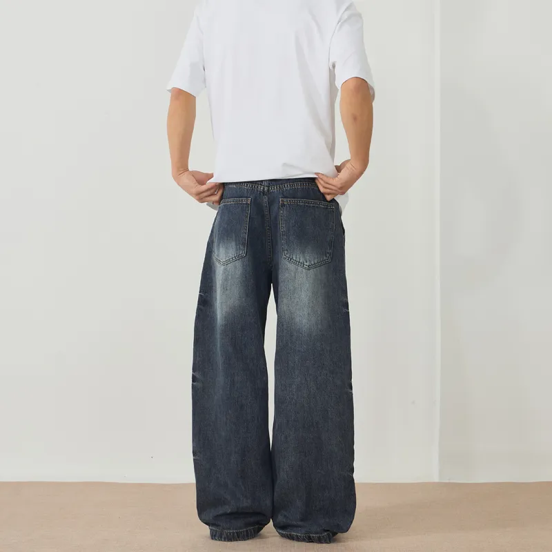 ZENGZHI Jeans Unisex Ice Blue-5