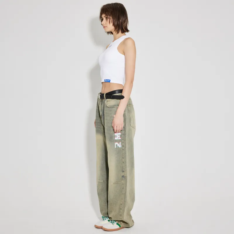 ASWZ Jeans Unisex Yellow Mud-4