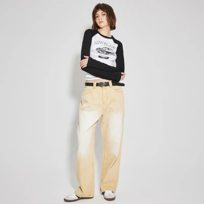 ASWZ Jeans Unisex Yellow-6