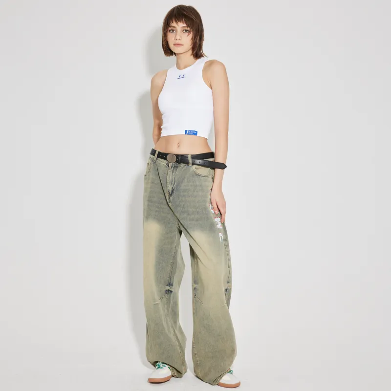 ASWZ Jeans Unisex Yellow Mud-2
