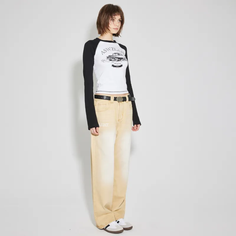 ASWZ Jeans Unisex Yellow-7