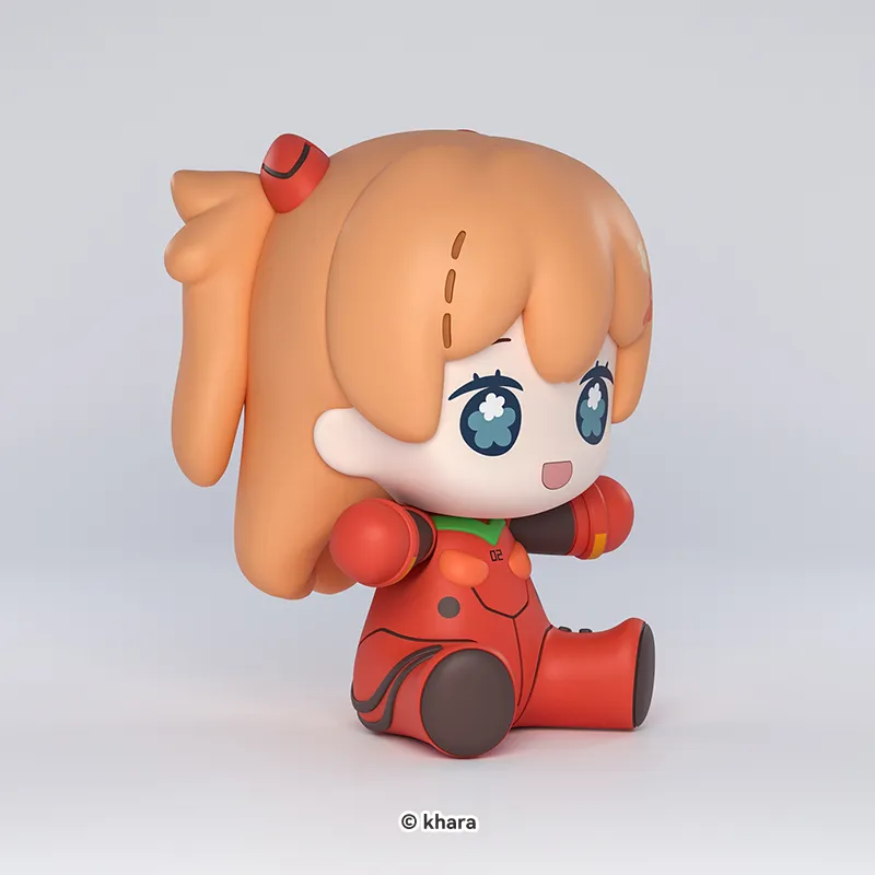 GSC Huggy Good Smile Asuka Langley Soryu/Rei Ayanami/Mari Makinami, Battle Suit Chibi Figures 6.5cm-1