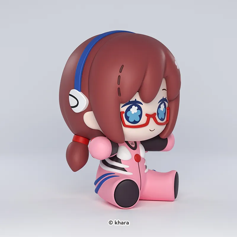 GSC Huggy Good Smile Asuka Langley Soryu/Rei Ayanami/Mari Makinami, Battle Suit Chibi Figures 6.5cm-6