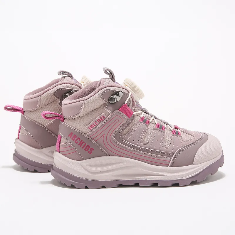 ABC KIDS Slip Resistant Anti Kick Wear Resistant Warm Kids' Running Shoes Pink/Rose Red Kids'-4