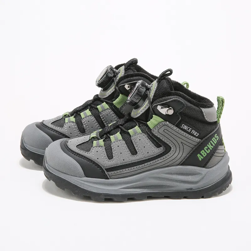 ABC KIDS Slip Resistant Anti Kick Kids' Running Shoes Black/Gray Green Kids'-2