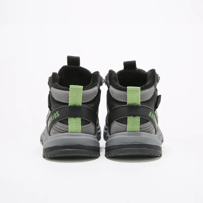 ABC KIDS Slip Resistant Anti Kick Kids' Running Shoes Black/Gray Green Kids'-5