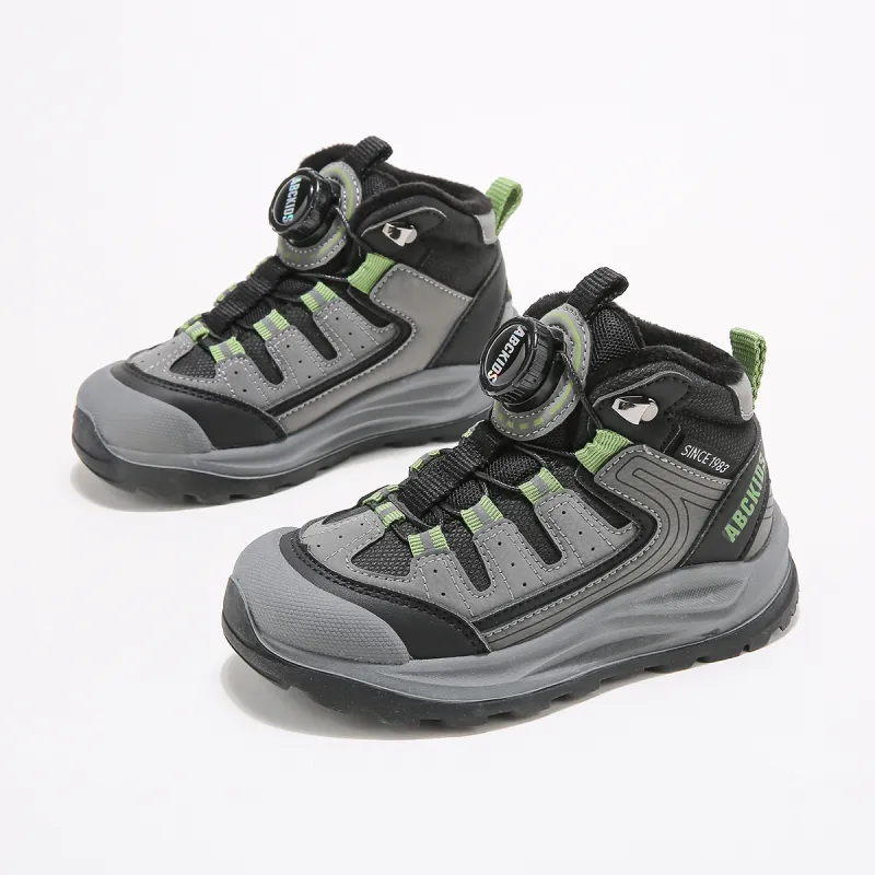 ABC KIDS Slip Resistant Anti Kick Kids' Running Shoes Black/Gray Green Kids'-1