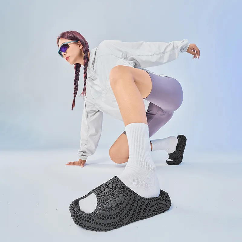 Jeep Cushioning Antibacterial Slip Resistant Quiet 3D Printed Slippers Unisex-6