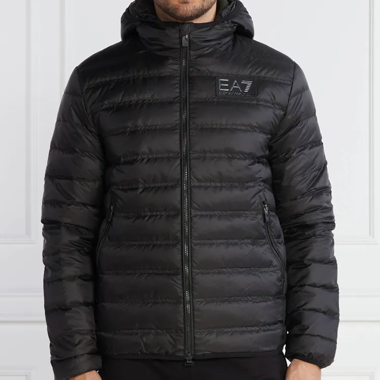 EMPORIO ARMANI Logo-patch Hooded Jacket-3