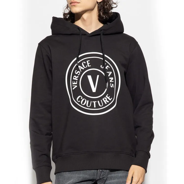 VERSACE JEANS COUTURE Logo Printed Drawstring Hoodie-3