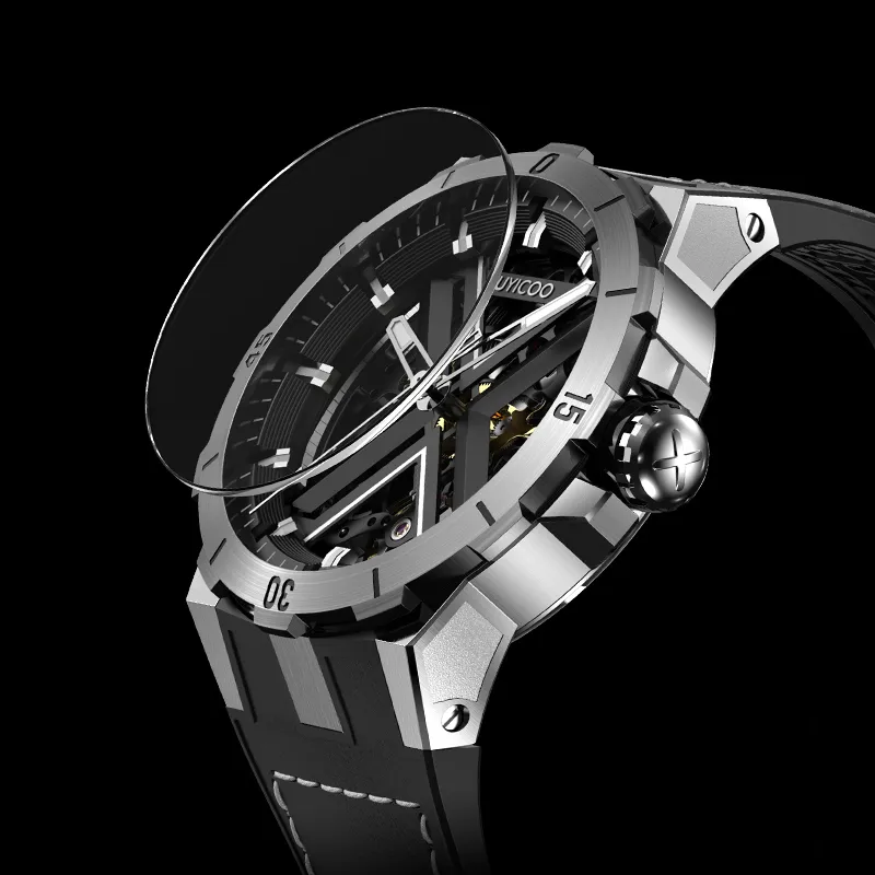 UYICOO X Collection Wrist Watch Automatic Mechanical Movement 42mm Purple Watch Dial Men's Watches-11