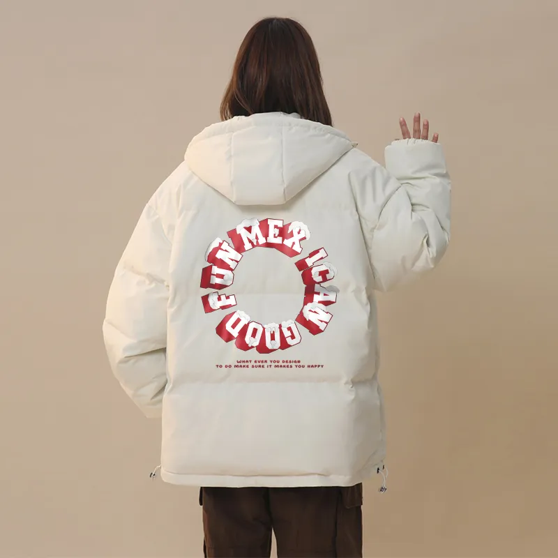 MEXICAN Puffer Jackets Unisex-5