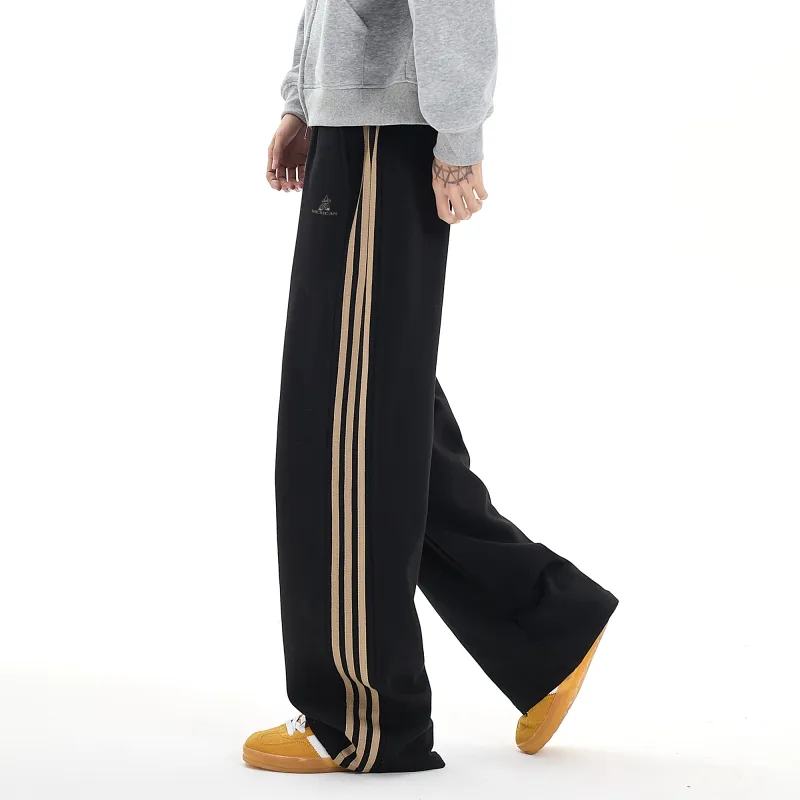 MEXICAN Casual Pants Unisex Coffee-4