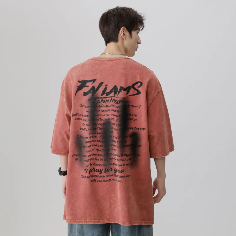 FALIAMS T Shirts Unisex Orange Red-1