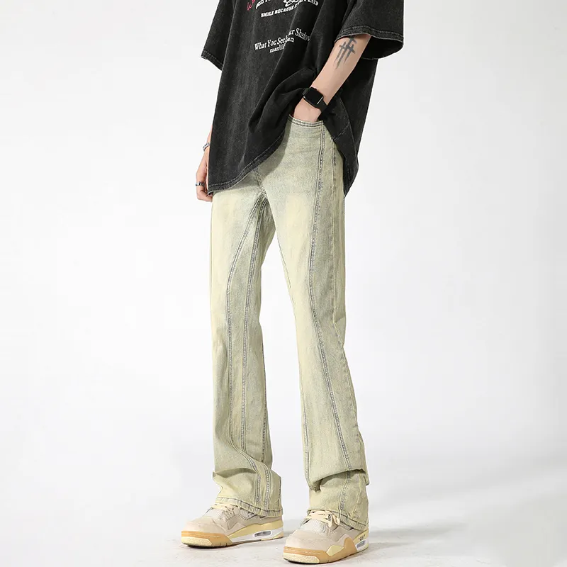 FALIAMS Jeans Unisex Yellow Mud-1
