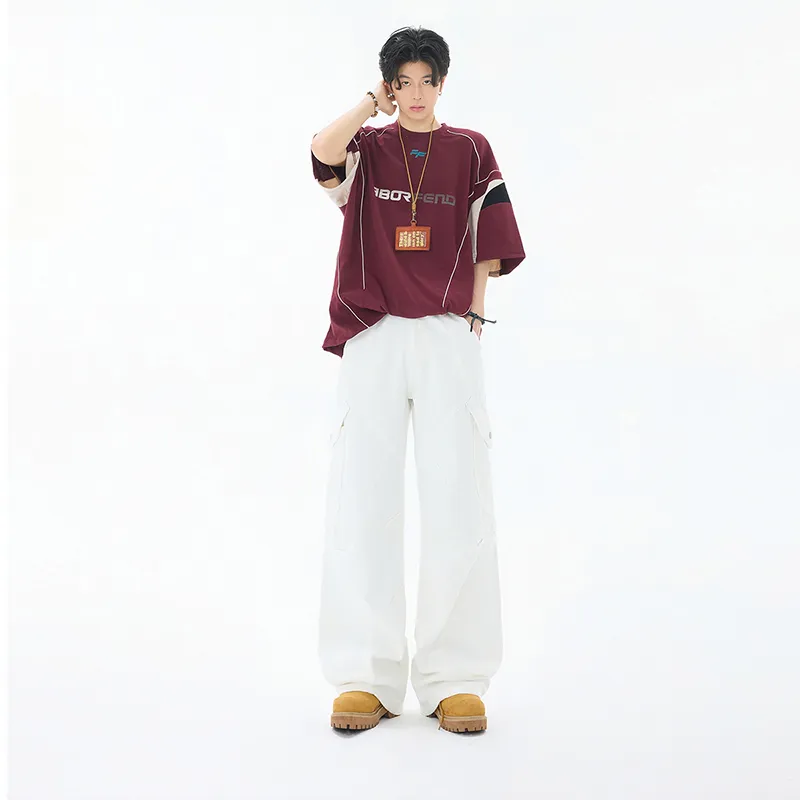 FALIAMS Jeans Unisex White-4