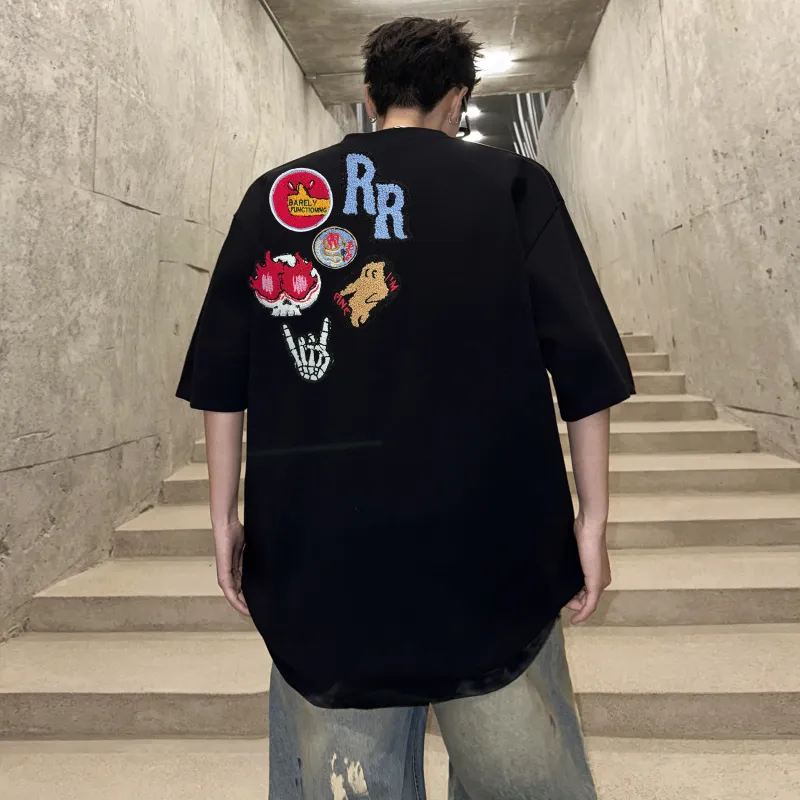 PAINT STAIN Basic T Shirt Unisex-5