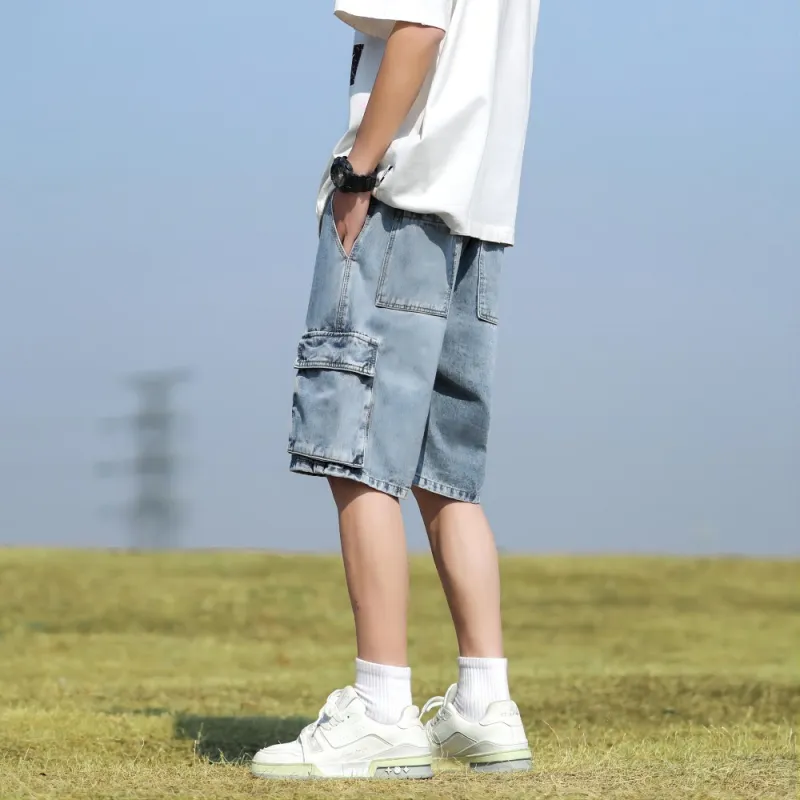 FALIAMS Denim Shorts Unisex-5