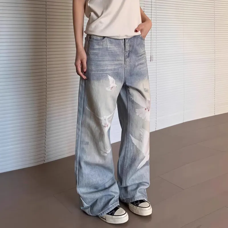 FALIAMS Jeans Unisex Light Blue-4