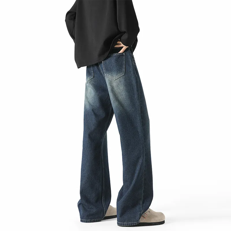 FALIAMS Jeans Unisex Vintage Blue-4