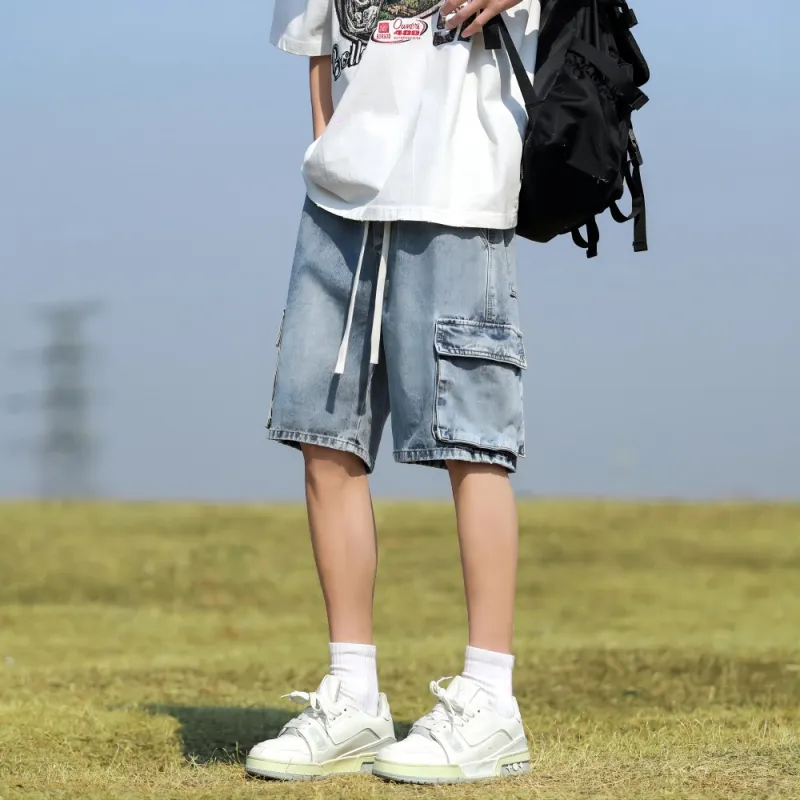 FALIAMS Denim Shorts Unisex-6
