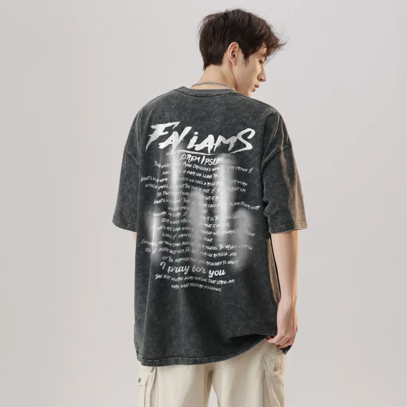 FALIAMS T Shirts Unisex Black-1