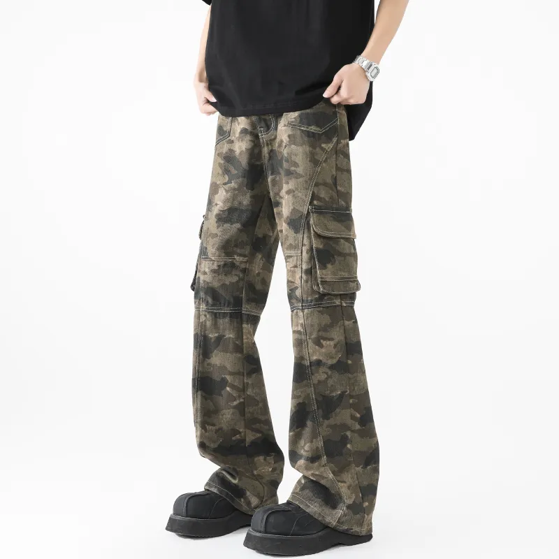 FALIAMS Jeans Unisex Camouflage-6