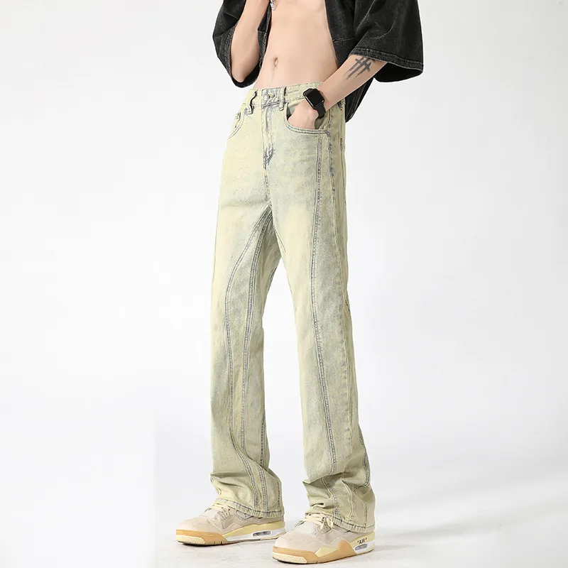 FALIAMS Jeans Unisex Yellow Mud-2