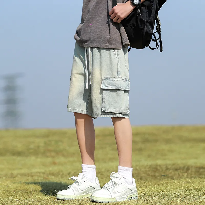FALIAMS Denim Shorts Unisex-22