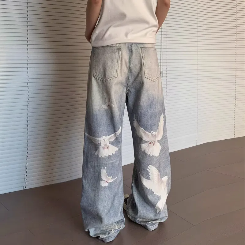 FALIAMS Jeans Unisex Light Blue-5