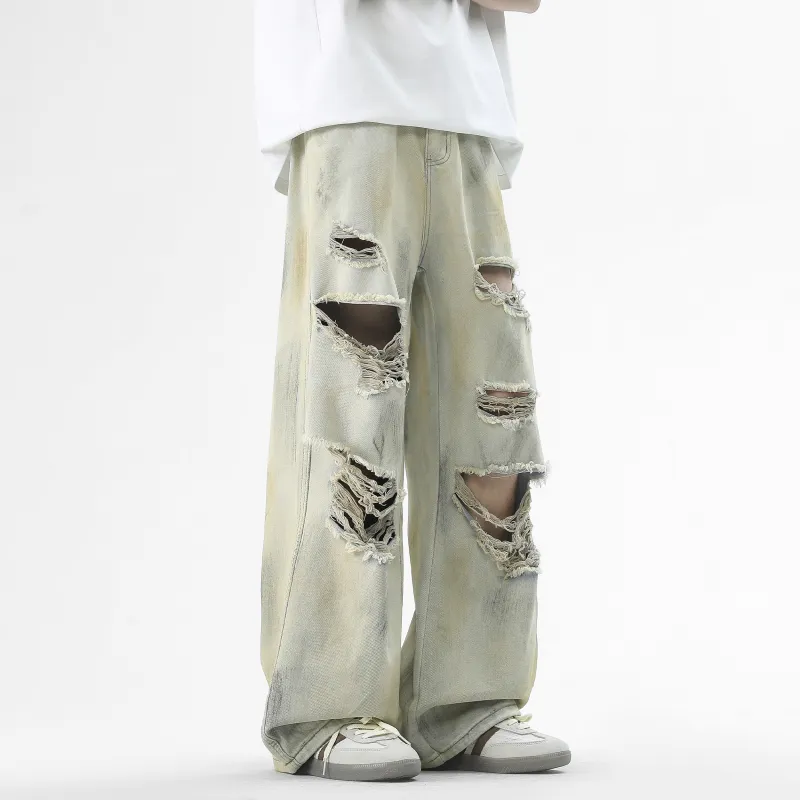 FALIAMS Jeans Unisex Yellow Mud-4