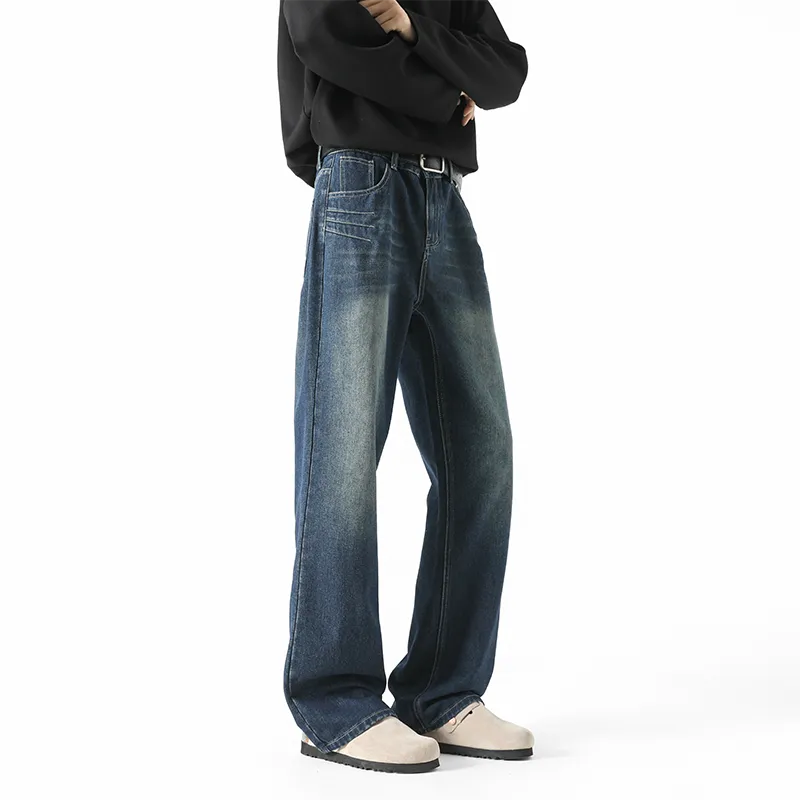 FALIAMS Jeans Unisex Vintage Blue-3