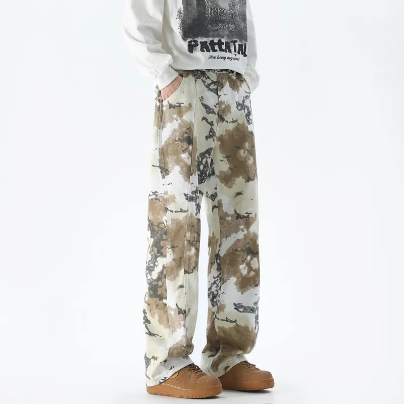 FALIAMS Jeans Unisex Desert Camouflage-4