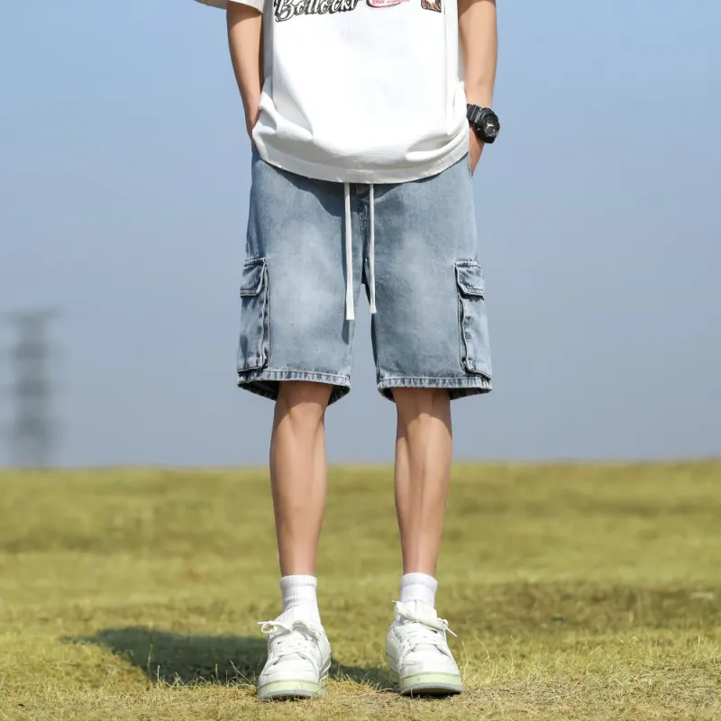 FALIAMS Denim Shorts Unisex-3