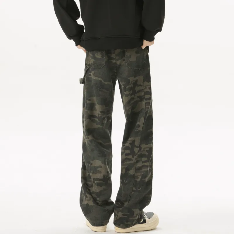 TESTUNG Jeans Unisex Classic Camouflage Tone-2